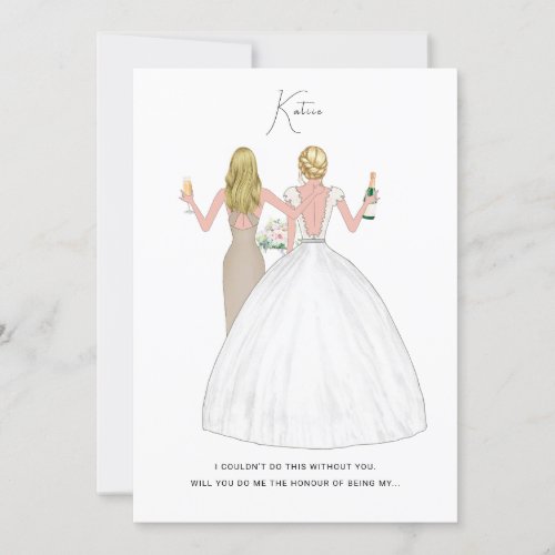 Personalised Will You Be My Bridesmaid Card