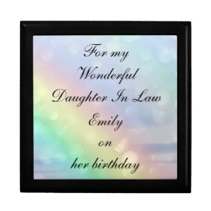 Personalised wonderful Daughter In Law Birthday Gift Box