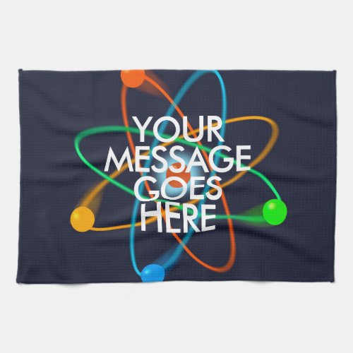 Personalised YOUR MESSAGE Science Towel