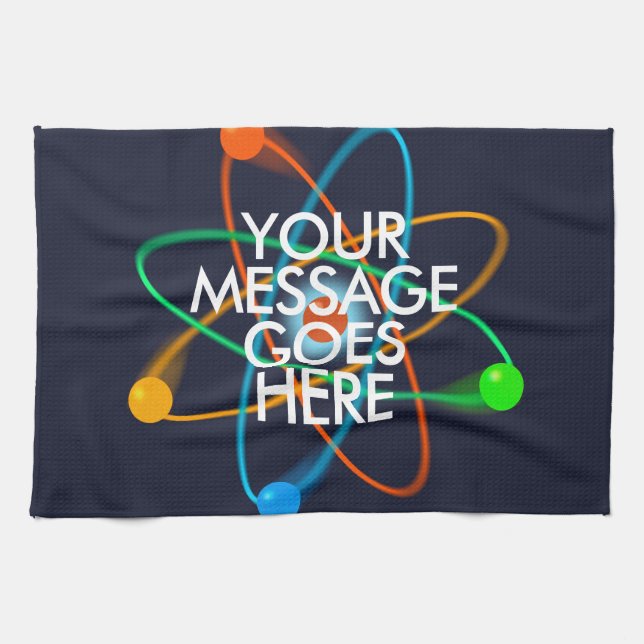 Personalised YOUR MESSAGE Science Towel (Horizontal)