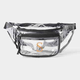 Personalised Your Name, Custom Name, Birthday Gift Clear Fanny Pack