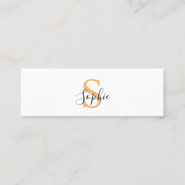 Personalised Your Name, Custom Name, Birthday Gift Mini Business Card (Front)