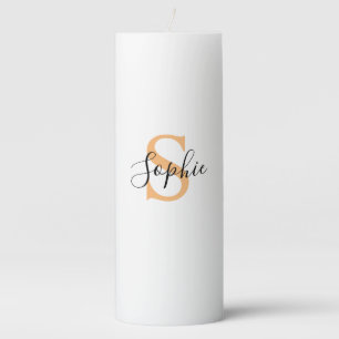 Personalised Your Name, Custom Name, Birthday Gift Pillar Candle