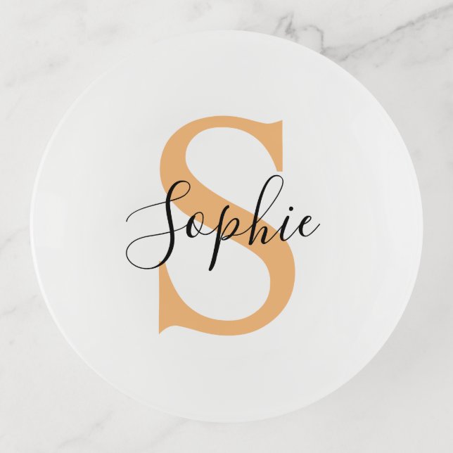 Personalised Your Name, Custom Name, Birthday Gift Trinket Tray (Front)