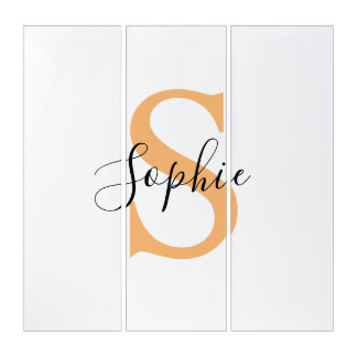 Personalised Your Name, Custom Name, Birthday Gift Triptych