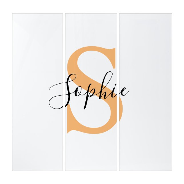 Personalised Your Name, Custom Name, Birthday Gift Triptych (Front)