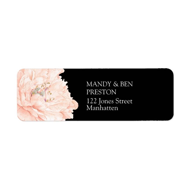 Personalisierbar Elegant Modern Adresse Aufkleber Label (Front)