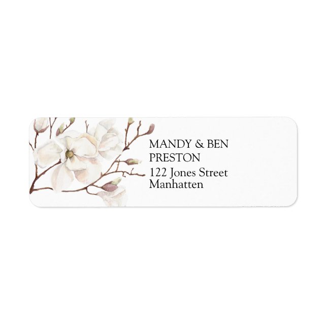 Personalisierbar Elegant Modern Adresse Aufkleber Label (Front)