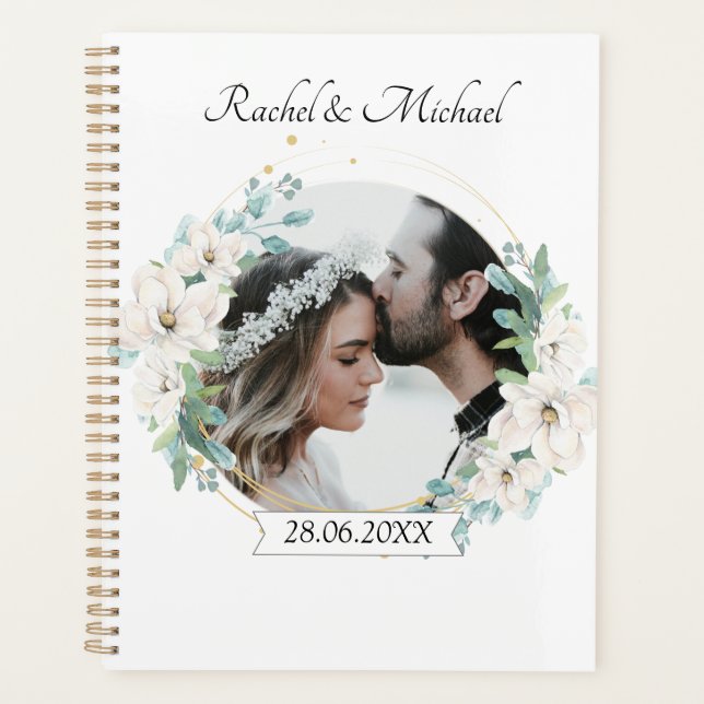 Personalisierbar Foto Hochzeit Planer Planner (Front)