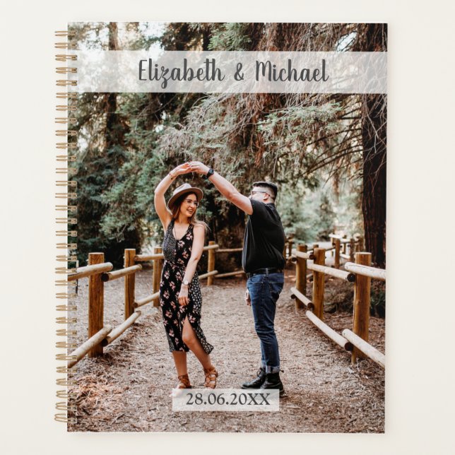 Personalisierbar Foto Hochzeit Planner (Front)