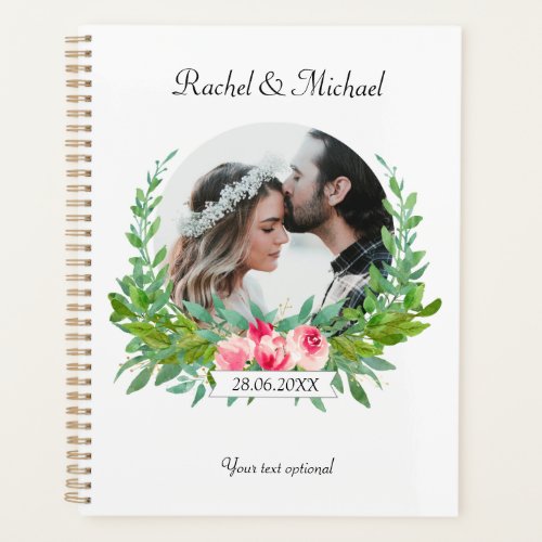 Personalisierbar Foto Hochzeit Planner