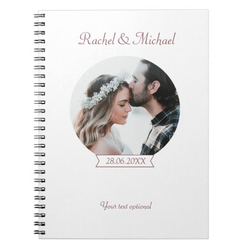 Personalisierbarer Hochzeit Foto Notebook