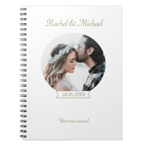 Personalisierbarer Hochzeit Foto Notebook