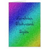 Personalisierte Geburtstagskarte Karten bunt (Front)