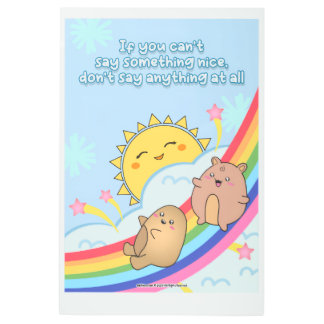 Personality Building Wallart – Be nice Metal Print