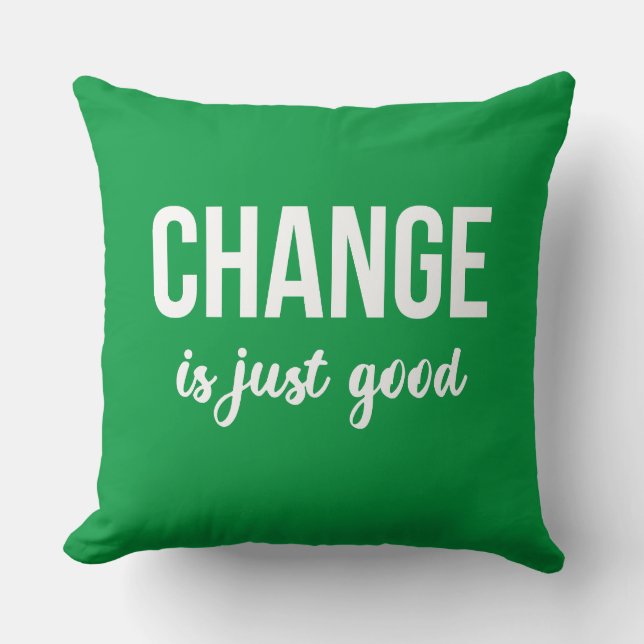 personality development inspirational text message throw pillow (Front)