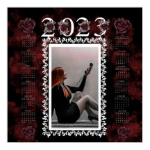 Personalizable 2023 Gothic style Calendar