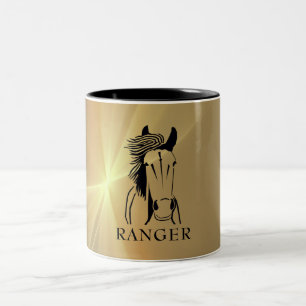 Personalizable Artistic Horse Mug