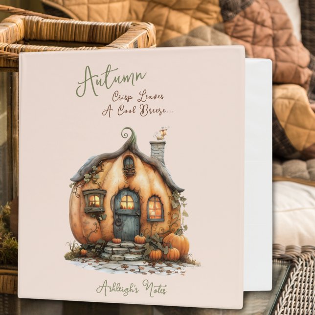 Personalizable Autumn Ivy Pumpkin House Binder (Creator Uploaded)