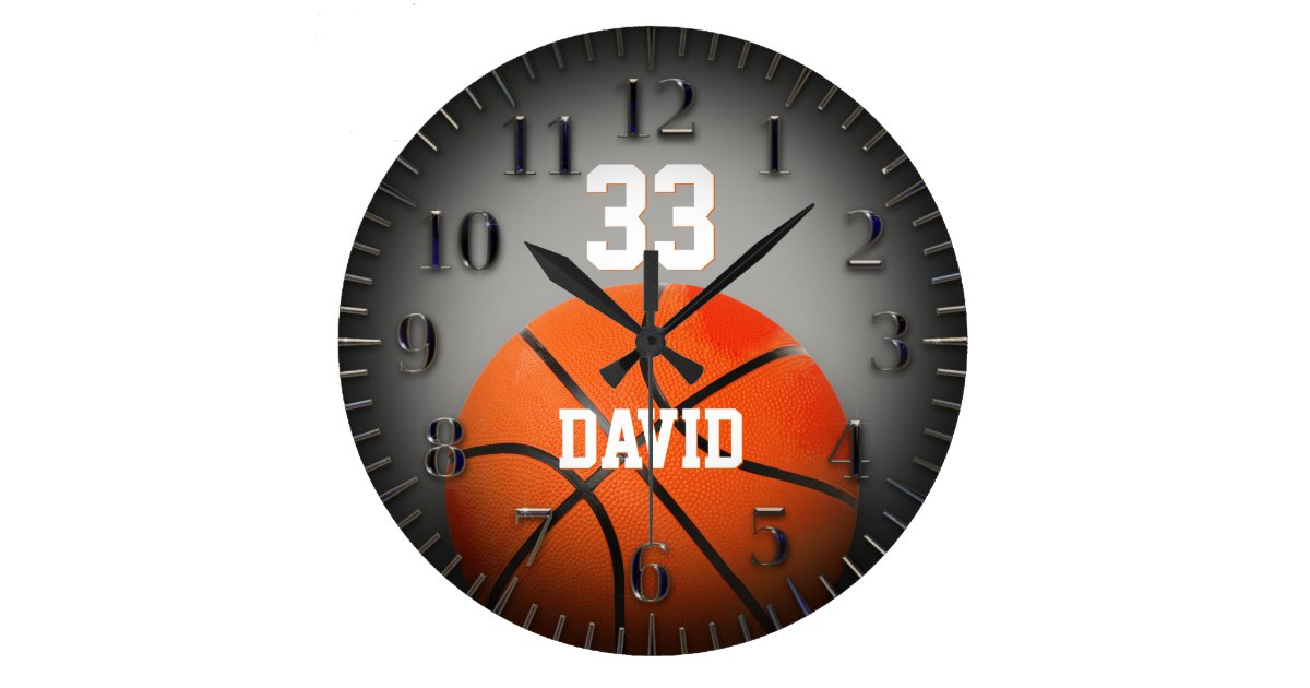 Personalizable Basketball Player No Large Clock
