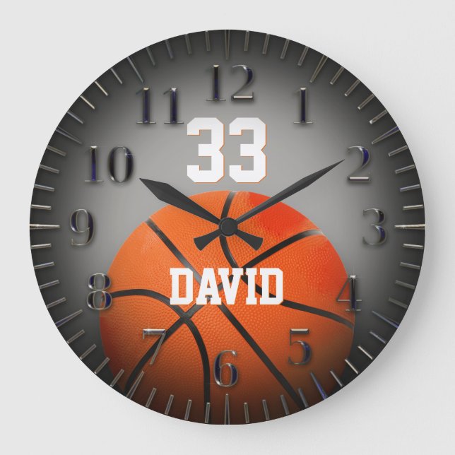 Personalizable Basketball | Player No Large Clock (Front)