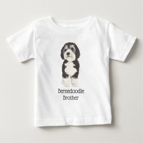 Personalizable Bernedoodle Baby T_Shirt