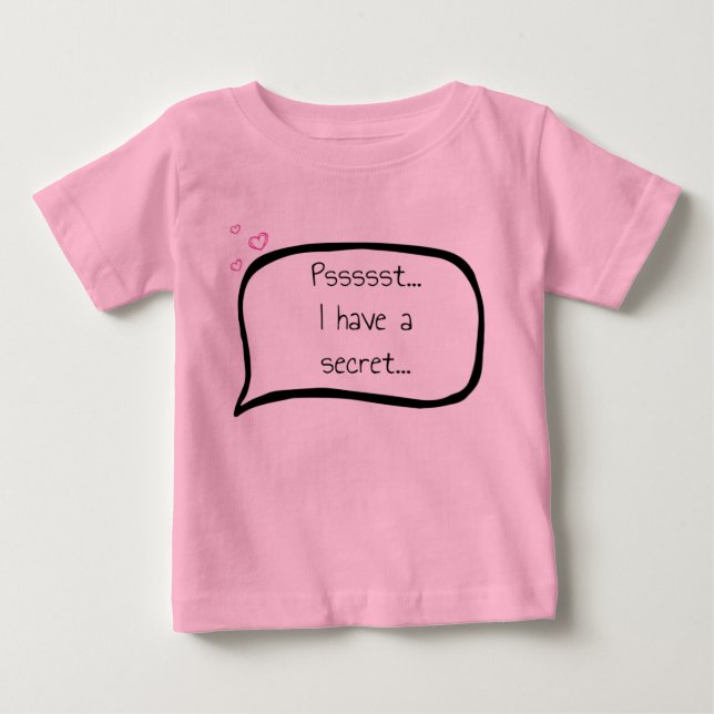 Personalizable  Big Sister announcement Baby T-Shirt (Front)