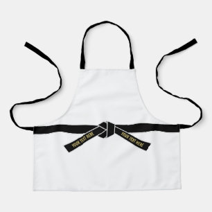 Personalizable Black Belt (Kuro-obi) Apron