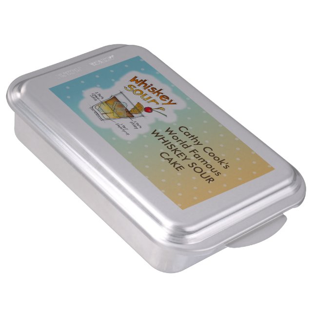 PERSONALIZABLE CAKE PAN - WHISKEY SOUR RECIPE (Side)