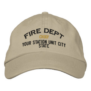 Personalizable Chief Firefighter Hat
