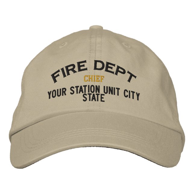 Personalizable Chief Firefighter Hat (Front)