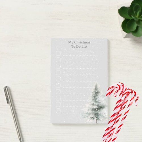 Personalizable christmas to do list Notes