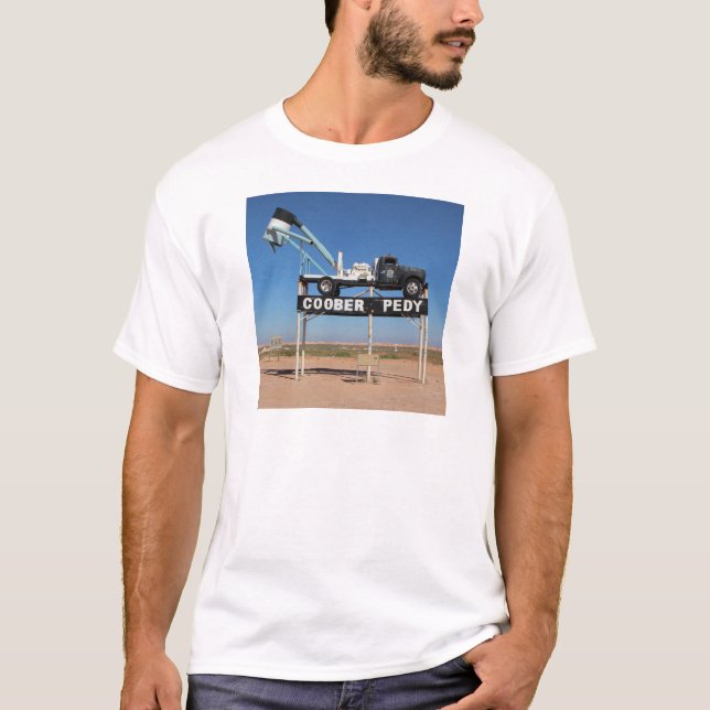 Personalizable Coober Pedy Outback Souvenir T-Shirt (Front)