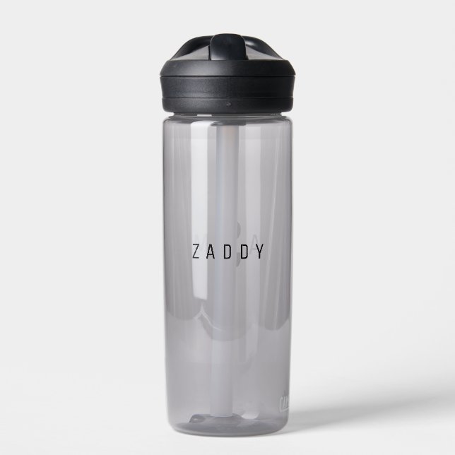 Personalizable Custom Monogram Zaddy Camelback Water Bottle (Front)