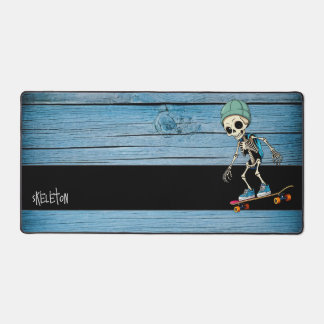 Personalizable Customized Desk Mat Skeleton Rustic