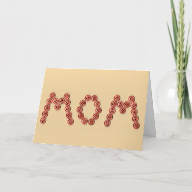 Personalizable Cute Fun Unique Mother's Day Card (Front)