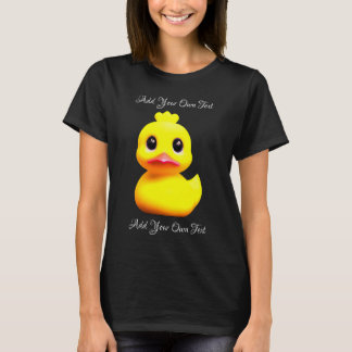 Personalizable Cute Yellow Rubber Duck T-Shirt
