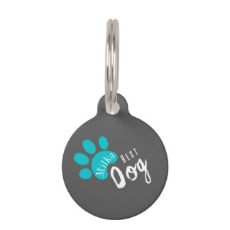 personalizable dog Funny quote Pet badge Pet ID Tag