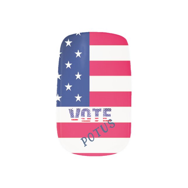 Personalizable Election Vote  Minx Nail Art (Right Thumb)