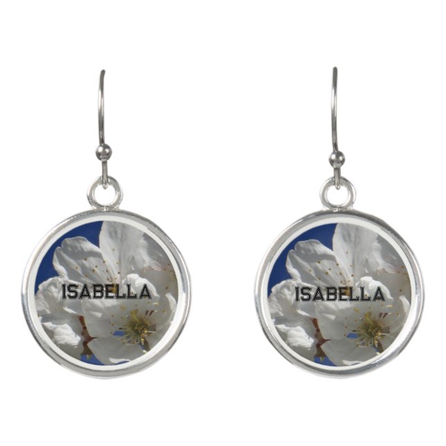 Personalizable Flower Earrings (Front)