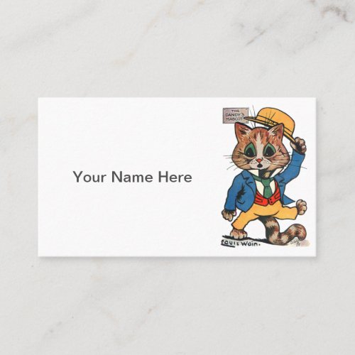 Personalizable Funny Cat Business Card