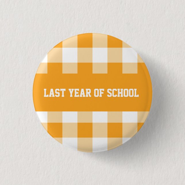 Personalizable funny school  button (Front)
