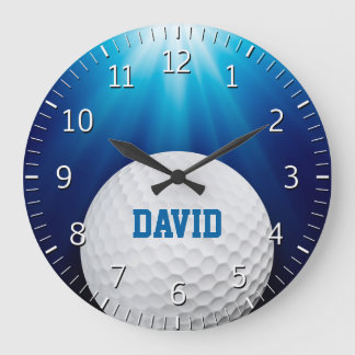 Personalizable Golf | Sport Gifts Large Clock