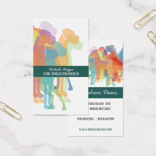 personalizable Great Dane cards