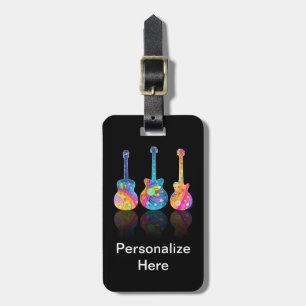 Personalizable GUITAR REFLECTIONS LUGGAGE TAGS