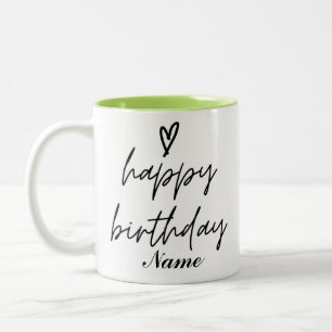 Personalizable Happy Birthday Coffee Mug