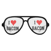 Personalizable i heart bacon party shades Personalizable i heart bacon party shades