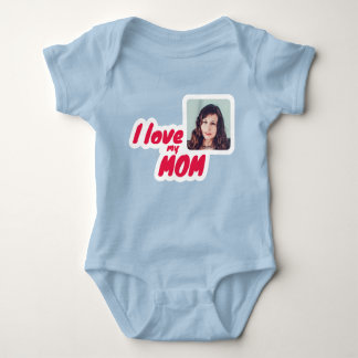 Personalizable I Love My Mom Baby Bodysuit