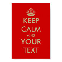 Personalizable Keep calm poster | Customize text