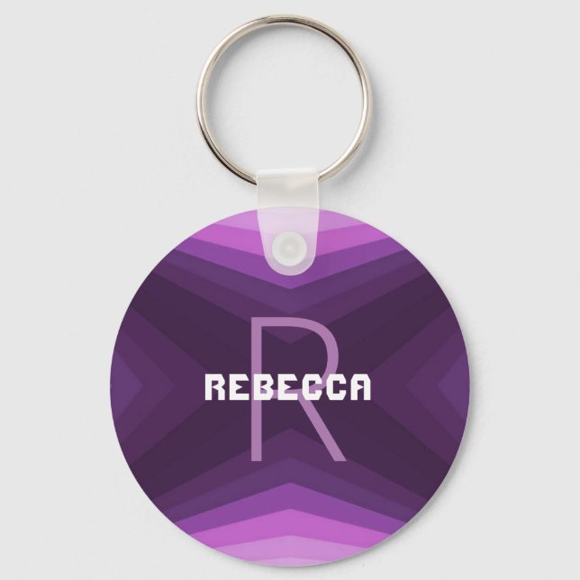 Personalizable Keychain Purple - HAMbyWG (Front)
